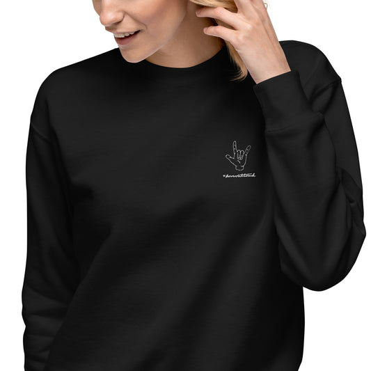 #loveoutloud hand sign - Unisex Premium Sweatshirt